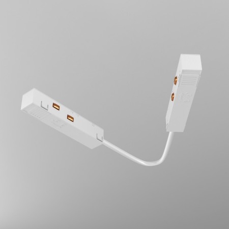 Corner power connector 15 cm, Exign, White-1