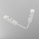 Corner power connector 15 cm, Exign, White
