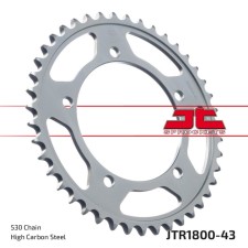 General star JT SPROCKETS JTR1800-43, chain 530, 43 teeth