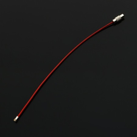 TORSO keychain, steel cable, 15 cm, red-2
