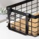 Universal basket Savanna "Aesthetics", 25 × 18.3 × 10 cm, black color