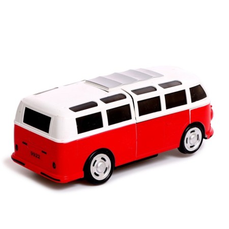 Retro bus robot, light and sound effects, transformed-6