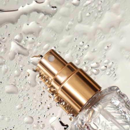 Perfume bottle "Transparent pattern", with a sprayer, 15 ml, golden color-5