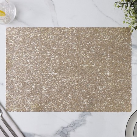 Serving napkins on the table "straw", 30 × 45 cm, 4 pcs, gold-4