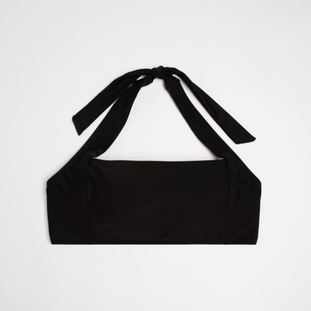 Top bathing female minku on ties, black color 52-7