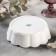 Porcelain dish for baking Magistro "Flora", D = 18 cm, white color