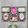 Photo frame plastic in 6 photos 10x15 cm "Stylish" silver 50.5x31 cm