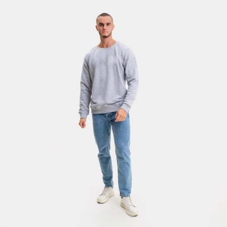 Male sweatshirt, light gray color/print mix, size 48 (l)-2