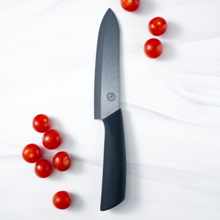 Knife Kuhnny ceramic Magistro Black, blade 15 cm, handle Soft-Touch, black color-5