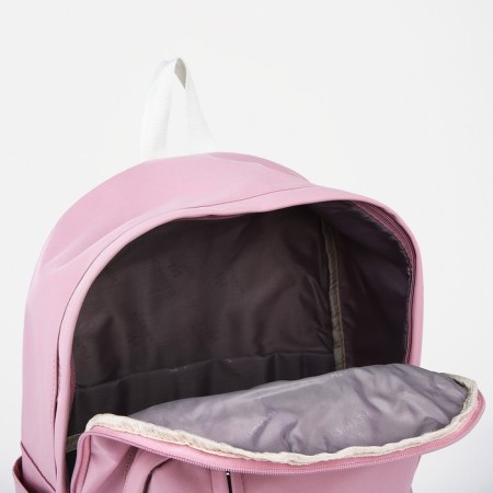 Young backpack from textiles on lightning, 5 pockets, pink color-5