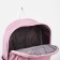 Young backpack from textiles on lightning, 5 pockets, pink color