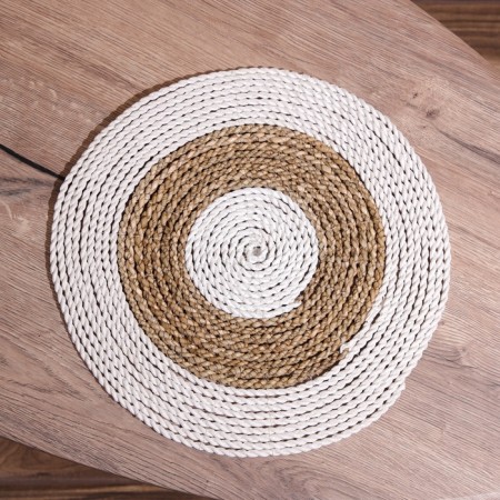 Wicker rug round 35 cm-1