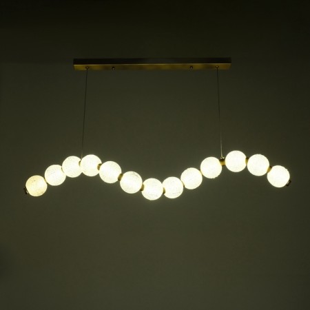 Lamp "Avyiro" 13xLED 91W 3000k brass 100x18x19-169 cm-2