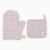 Set of kitchen. Ethel "Cell": mittens 20x28 cm, take 19x19 cm, 80% HL, 20% PE