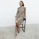 Dress Summer Women's Minaku: Green Trend Beige Color, Size 46