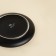 A set of porcelain plates SL Home "Dark", d = 20.3 cm, black color