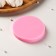 Mold "biscuits", silicone, d = 8 cm, pink color