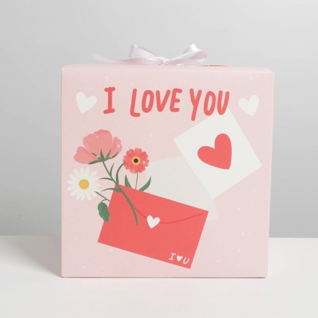 Gift folding box, packaging, “letter”, 18 x 18 x 18 cm-4