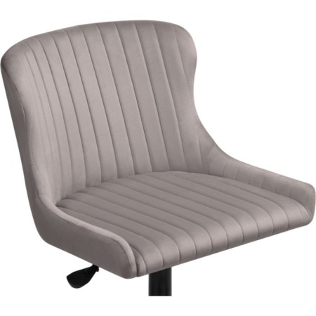 Computer chair Eddon Plastic/velor, black/gray 50x60x73 cm-4