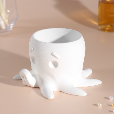 Concrete "osminog" height 7 cm, d-6.5 cm white-3