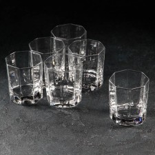A set of glass glasses for whiskey kosem, 285 ml, 6 pcs