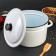 Cylindrical pan, 8 l, induction, without decolleys, white color