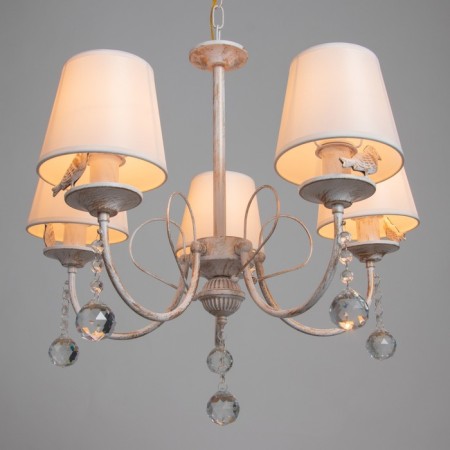 Chantal chandelier 5x40W E14 white+gold 58x58x50 cm Bayerlux-2