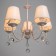Chantal chandelier 5x40W E14 white+gold 58x58x50 cm Bayerlux