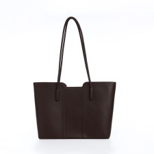 Bag Female Tout with zipper, chocolate color