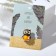 Brooch "Owl" cartoon, color in gold