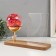 Photo frame wood 9x13 cm with backlight "roses in a ball on the stand" USB 25.8x9.5x18 cm