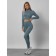 Sports suit female, size 44, turquoise color