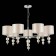 Suspended EVOLUCE lamp. Sle105703-07. Ramer. 7x40 watts, E14, 79x79x45 cm, chromium color