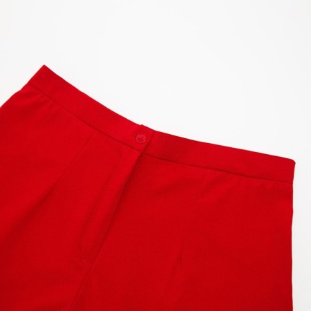 Women's costume (jacket, trousers) minku: Green Trend color red, size 48-9
