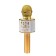 Microphone for karaoke Luazon LZZ-70, WS-868L, 5 W, 1800 mAh, Voice Corr, backlight, golden