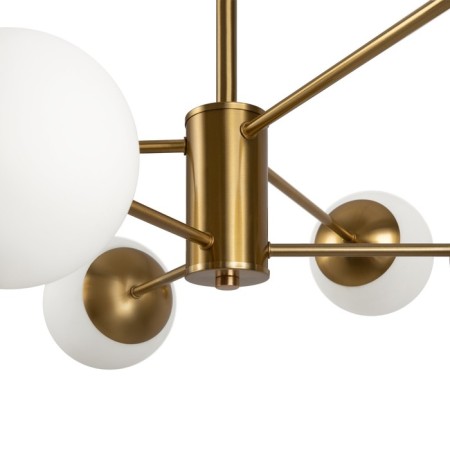 Suspended lamp 60W, 6he27, 40x79 cm, brass-3