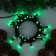 Garland “thread” 5 m, IP20, dark thread, 50 LED, green glow, 8 modes, 220 V