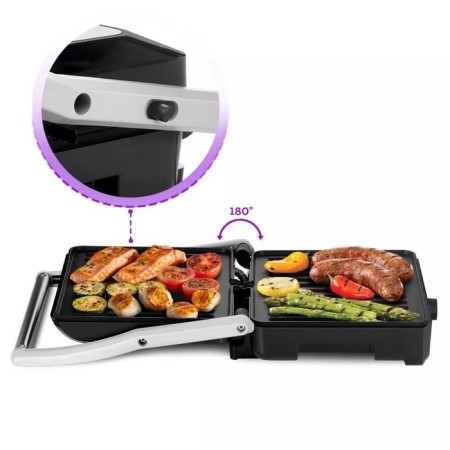 Electric grill KitFort KT-3633, 2200 W, anti-stick coating, 29x24 cm-2