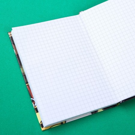 Notepad A6, 64 sheets, in a solid cover, gravity farz