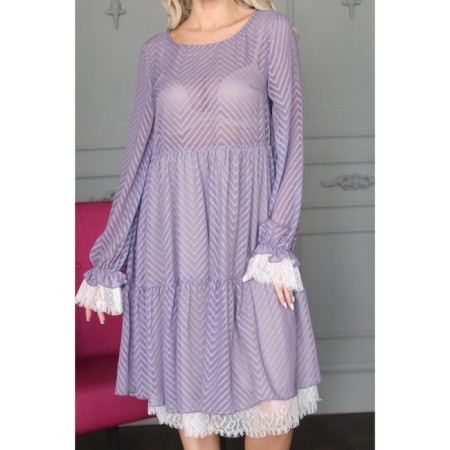 Women's dress, size 50, gray color-2