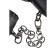Handcuffs with a grid, black
