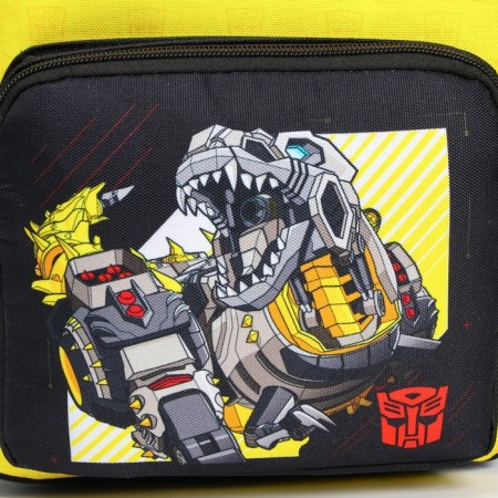 A backpack with a pocket, 22 cm x 10 cm x 30 cm "Dino Bumblebee", transformers-3
