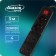 Extension cord Luazon Lighting, 2 euros+2 univ., 3 m, 2200 W, 2x0.5 mm2, with off., Black