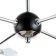 Svetogor chandelier "Night" 8x60W E27 Black/chrome 95x95x32cm