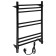 Electric towel Zein PE-08 "Bohemia", 400x600 mm, 8 crossbars, black