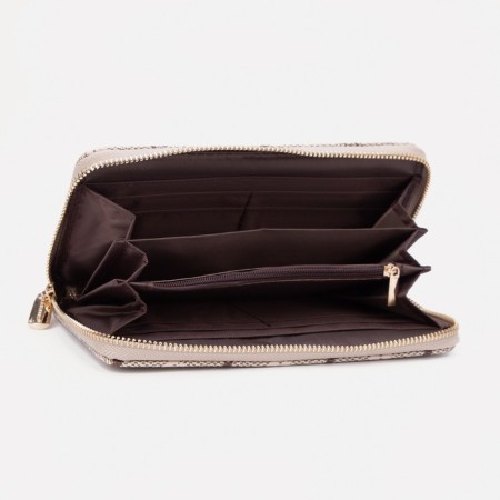 Women's wallet with lightning, beige color-2