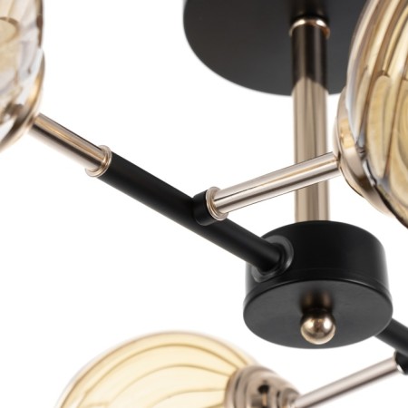 Sender chandelier 4he27 40W black and gold 52x36x27 cm-6