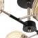 Sender chandelier 4he27 40W black and gold 52x36x27 cm