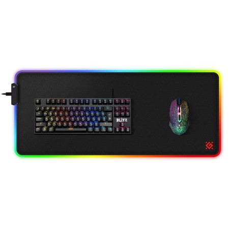 Defender Black XXL Light, Game, Game, 780x300x4 mm, backlight, black-2