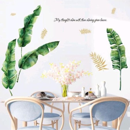 Stick plastic interior "palm leaves" 60x90 cm